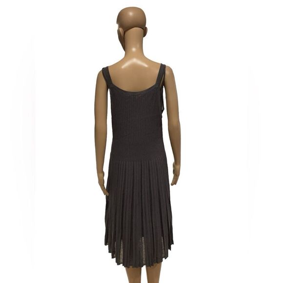 Eileen Fisher Cinder Refined Pleat Surplice Knee Length Dress size L - Picture 7 of 7